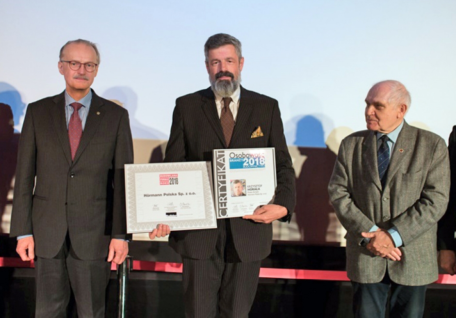 Firma Hörmann Polska z laurami Builder Awards 2018