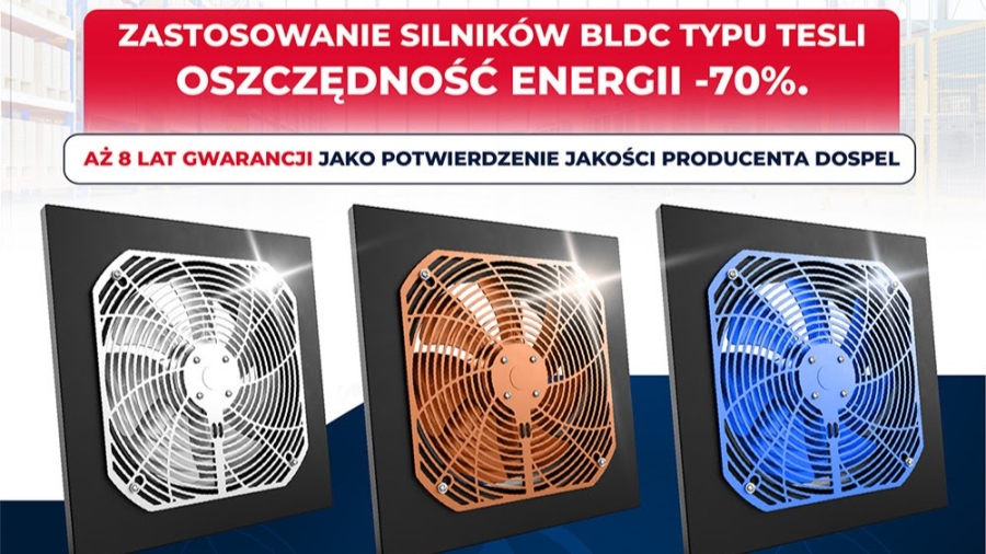 Przełomowa technologia w wentylacji przemysłowej - Woks Silver BLDC!
