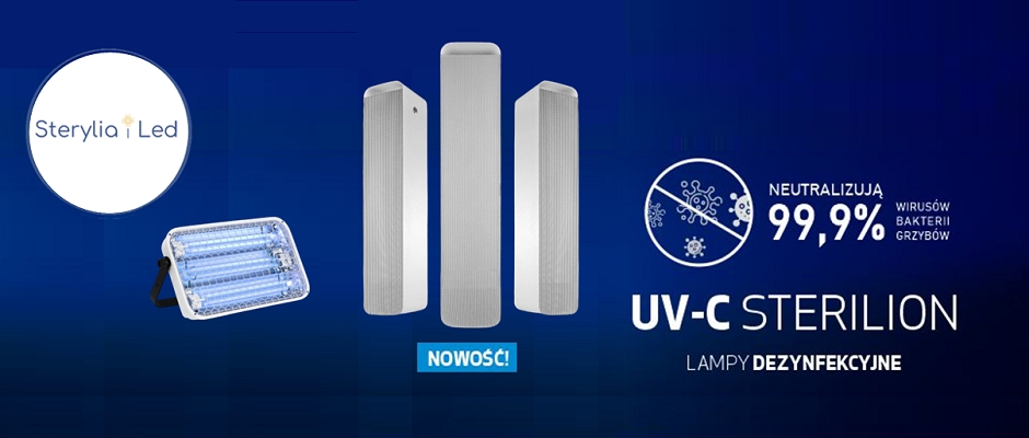 Przepływowe lampy UV-C Sterilon FLOW