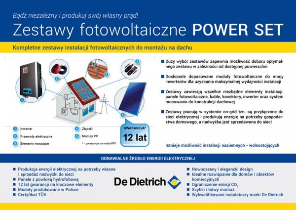 Kompletne zestawy instalacji fotowoltaicznych do montażu na dachu