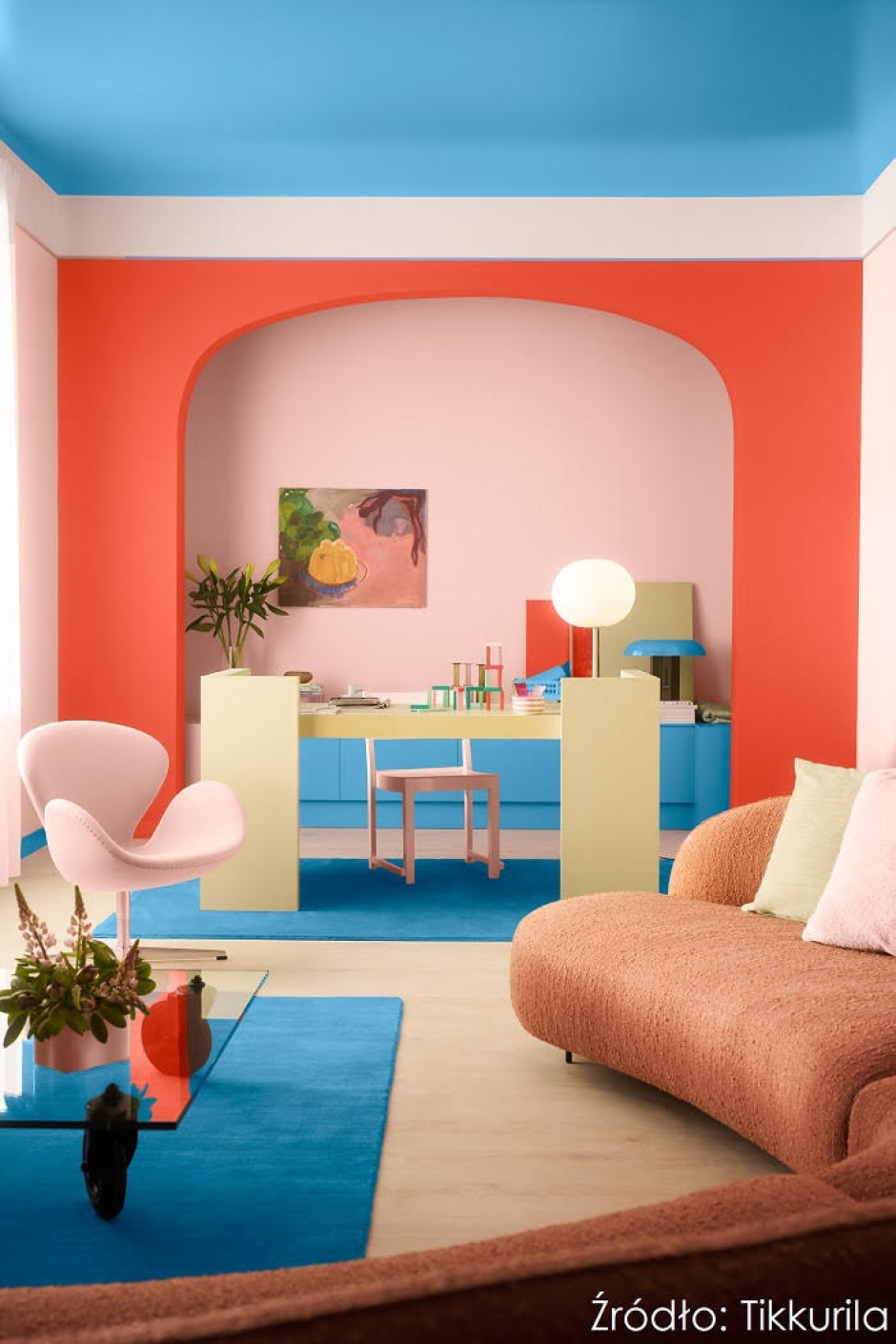 Radosne wnętrza w kolorach Tikkurila Expressive